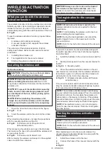 Preview for 19 page of Makita HS010GZ Instruction Manual