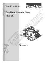 Preview for 1 page of Makita HS011GZ Instruction Manual