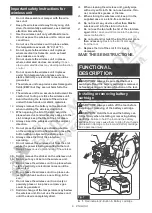 Предварительный просмотр 8 страницы Makita HS011GZ Instruction Manual