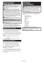 Preview for 21 page of Makita HS012GD201 Instruction Manual