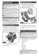 Предварительный просмотр 22 страницы Makita HS012GZ Instruction Manual