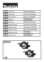 Preview for 1 page of Makita HS0600 Instruction Manual