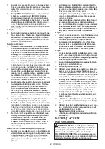 Предварительный просмотр 52 страницы Makita HS0600 Instruction Manual