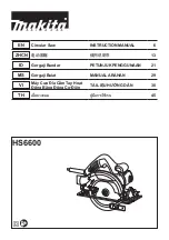 Makita HS6600 Instruction Manual preview