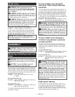 Preview for 9 page of Makita HS6601 Instruction Manual