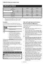 Preview for 6 page of Makita HS7000 Instruction Manual
