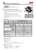 Preview for 1 page of Makita HS7100 Technical Information