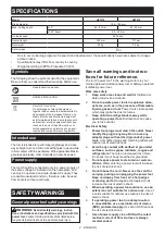 Preview for 2 page of Makita HS7610 Instruction Manual