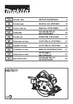 Preview for 1 page of Makita HS7611 Instruction Manual