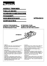 Preview for 1 page of Makita HTR4900 Instruction Manual