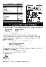 Preview for 61 page of Makita HW 121 Manual