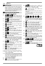 Предварительный просмотр 112 страницы Makita HW 121 Manual