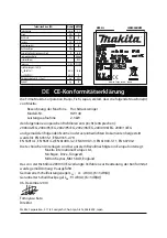 Preview for 16 page of Makita HW 140 User Manual