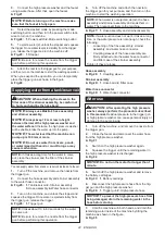 Preview for 22 page of Makita HW001GZ Instruction Manual