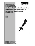 Предварительный просмотр 1 страницы Makita HXU01 Instruction Manual