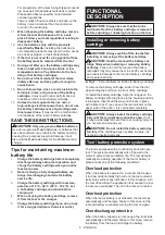 Preview for 6 page of Makita JR001G Instruction Manual