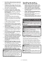 Предварительный просмотр 42 страницы Makita JR001GZ01 Instruction Manual