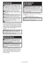 Preview for 45 page of Makita JR001GZ01 Instruction Manual