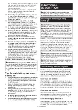 Preview for 6 page of Makita JR002G Instruction Manual