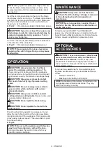 Preview for 9 page of Makita JR002GZ Instruction Manual