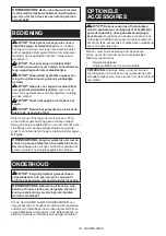 Preview for 38 page of Makita JR002GZ Instruction Manual