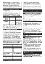 Preview for 43 page of Makita JR002GZ Instruction Manual