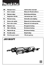 Предварительный просмотр 1 страницы Makita JR1000FT Instruction Manual