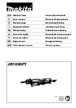 Preview for 1 page of Makita JR1000FTK Instruction Manual