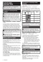Preview for 6 page of Makita JR103D Instruction Manual