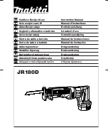 Preview for 1 page of Makita JR180D Instruction Manual