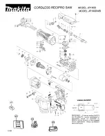 Makita JR180D Parts Manual preview