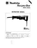 Предварительный просмотр 1 страницы Makita JR3000 Instruction Manual