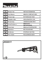 Makita JR3051TK Instruction Manual предпросмотр