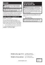 Предварительный просмотр 44 страницы Makita JR3061T Instruction Manual