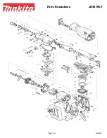 Предварительный просмотр 1 страницы Makita JR3070CT Parts Breakdown