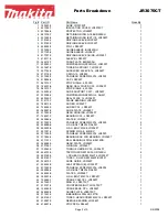 Предварительный просмотр 2 страницы Makita JR3070CT Parts Breakdown