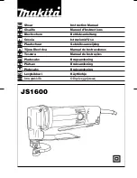 Preview for 1 page of Makita JS1600 Instruction Manual