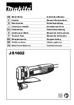 Makita JS1602J Instruction Manual preview