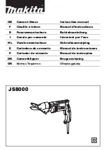 Предварительный просмотр 1 страницы Makita JS8000 Instruction Manual