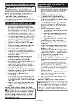 Предварительный просмотр 6 страницы Makita JV101DWYE Instruction Manual