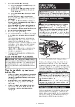 Предварительный просмотр 5 страницы Makita JV102DZ Instruction Manual