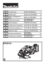 Предварительный просмотр 1 страницы Makita KP001GZ Instruction Manual