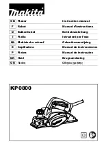 Preview for 1 page of Makita KP0800K Instruction Manual