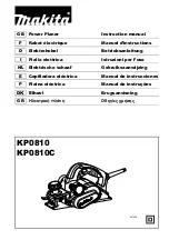 Preview for 1 page of Makita KP0810CJ Instruction Manual