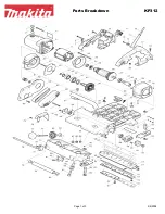 Preview for 1 page of Makita KP312 Parts Breakdown