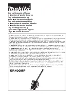 Makita KR400MP Original Instruction Manual preview