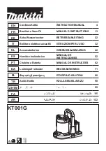 Предварительный просмотр 1 страницы Makita KT001GZ Instruction Manual