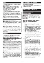 Preview for 3 page of Makita LM001CX3 Instruction Manual