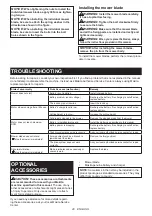 Preview for 20 page of Makita LM001CX3 Instruction Manual