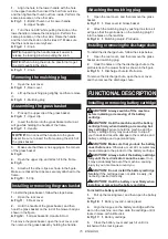 Preview for 15 page of Makita LM001G Instruction Manual